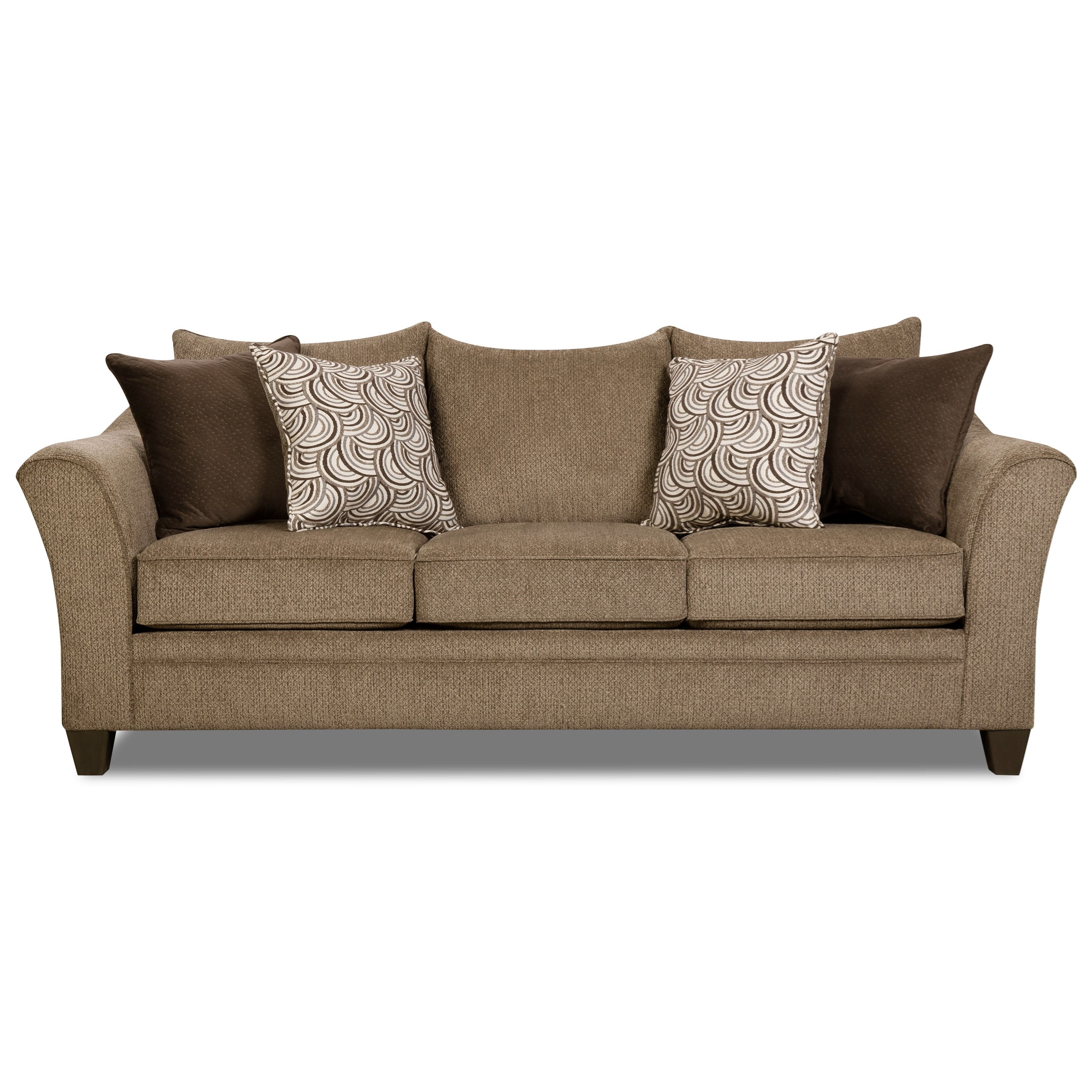 United Furniture Industries 6485 6485Sofa Transitional Sofa with Flared
